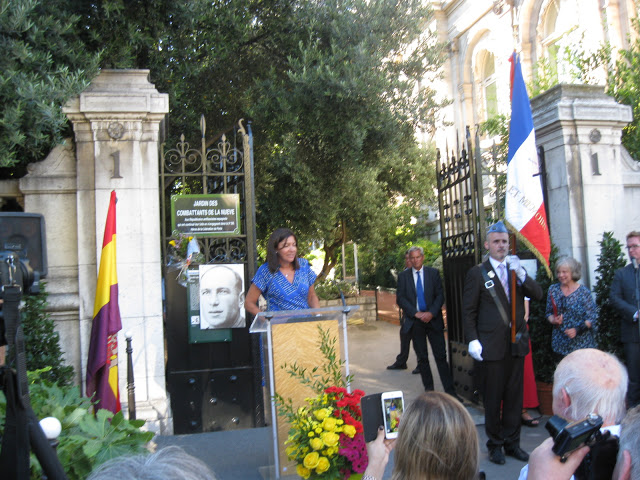 Intervención de la Alcaldesa de París enlos actos de homenaje a La Nueve